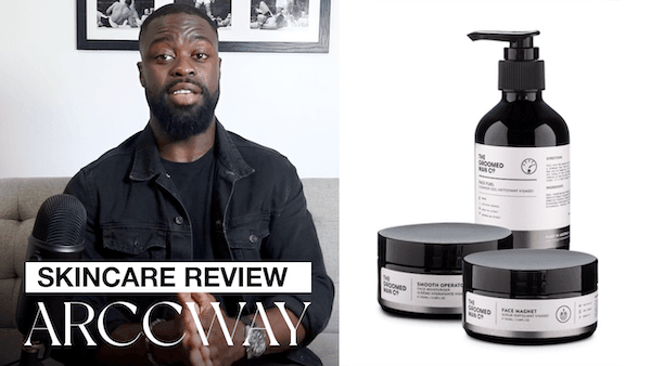 Arccways review of our mens face scrub, wash and moisturiser - The Groomed Man Co.