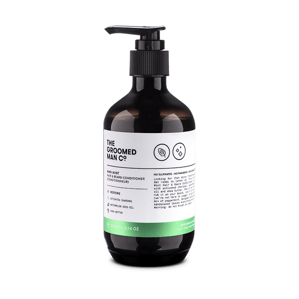 Man Mint Hair and Beard Conditioner - The Groomed Man Co.